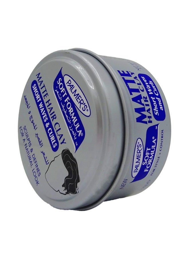 PALMER'S Soft Formula Matte Hair Clay Short Waves & Curls 100g - Image 1